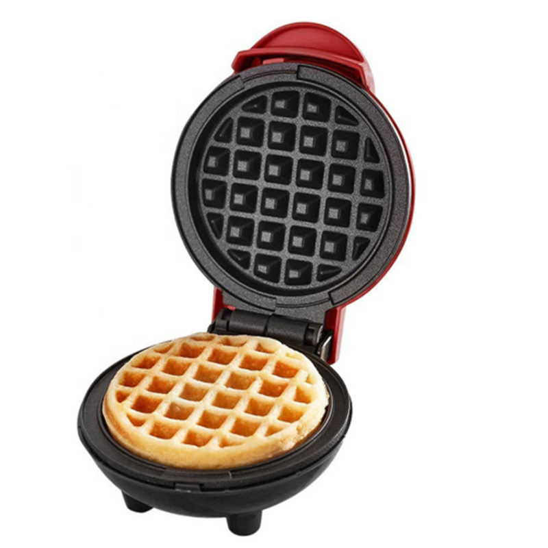 Mini Waffle Maker Machine - الولايات المتحدة التوصيل المحمولة صانع الوافل