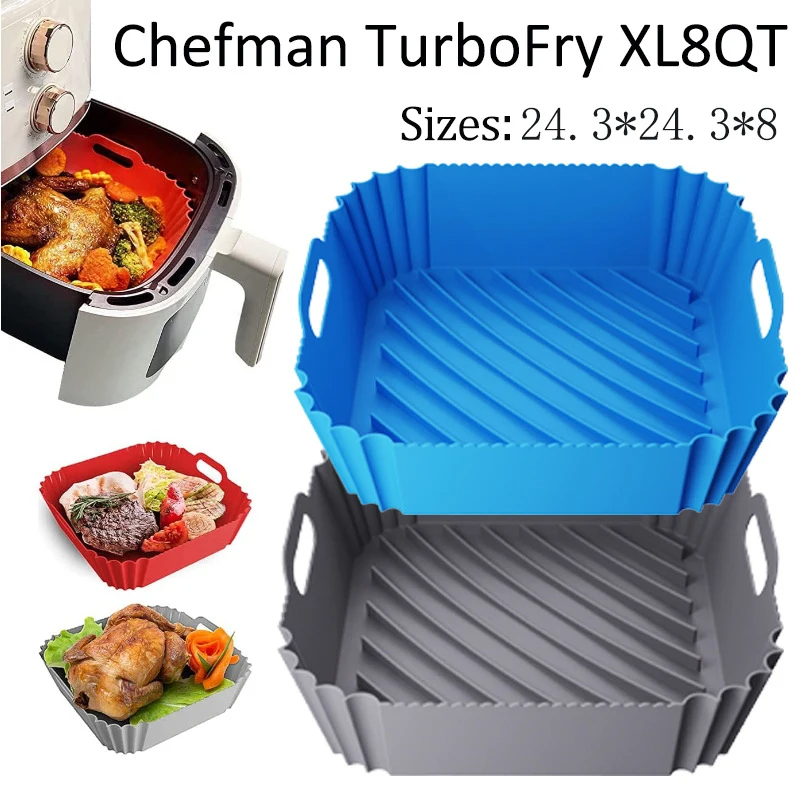 مقلاة هوائية كبيرة سلة سيليكون - مراجعة Air Fryer Silicone Pot Liner وسعره