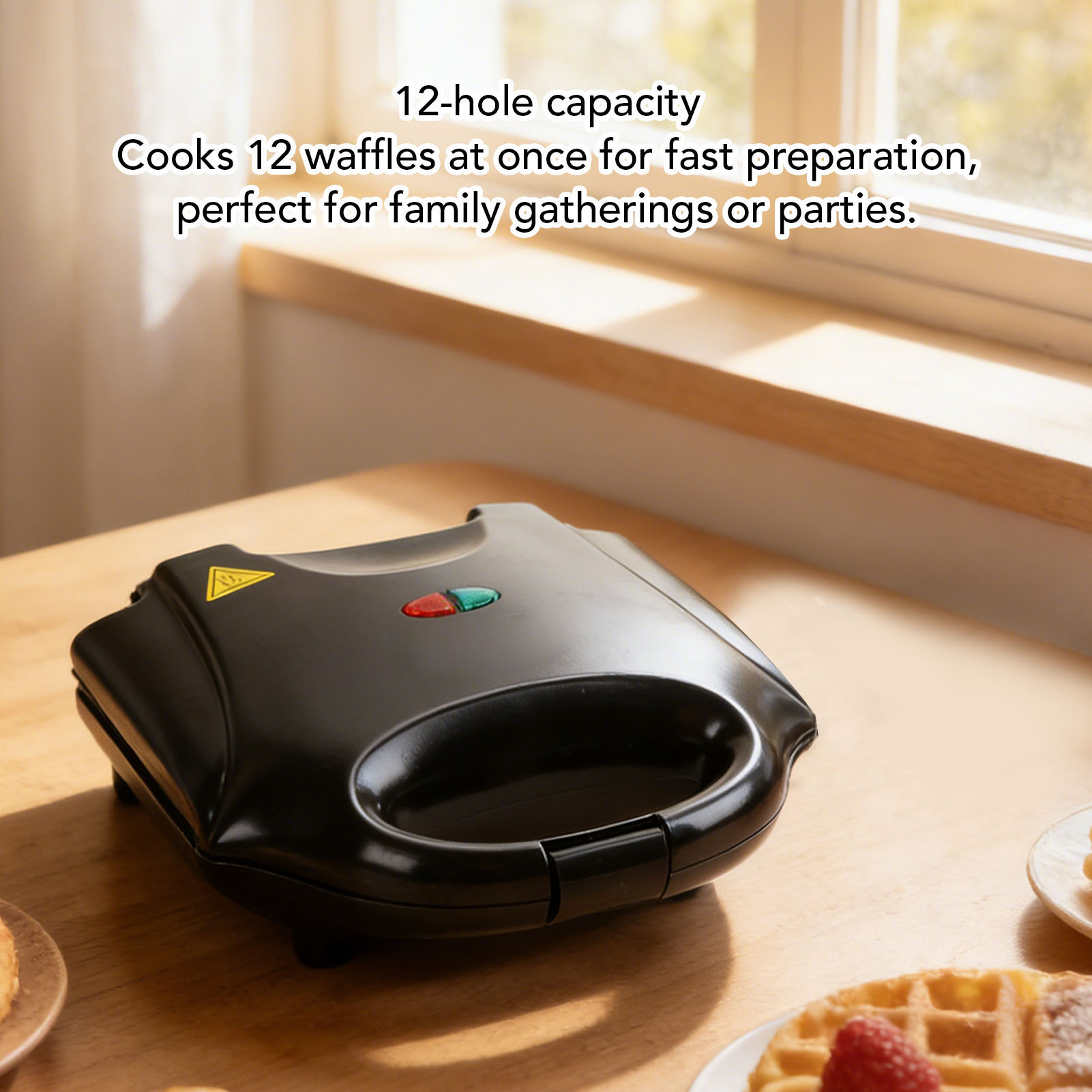ماكينة صنع كعك الجوز 750 واط ب - مراجعة Mini Waffle Maker Machine وسعره