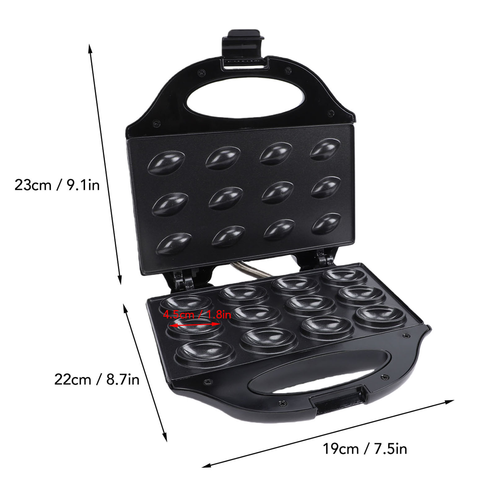 ماكينة صنع كعك الجوز 750 واط ب - مراجعة Mini Waffle Maker Machine وسعره