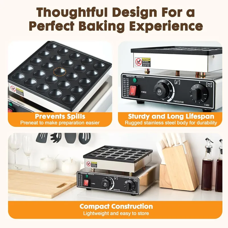 ماكينة صنع الفطائر الصغيرة الت - مراجعة Mini Waffle Maker Machine وسعره