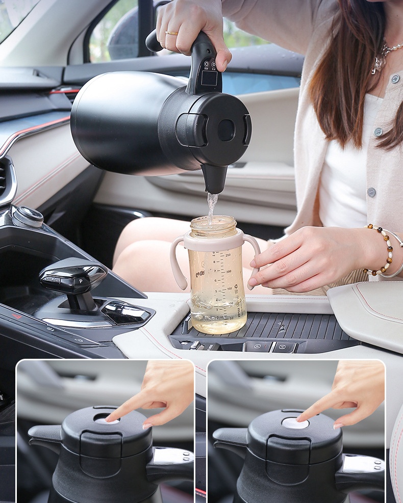 غلاية كهربائية ذكية 12 فولت/24 - مراجعة Electric Kettle Temperature Control وسعره