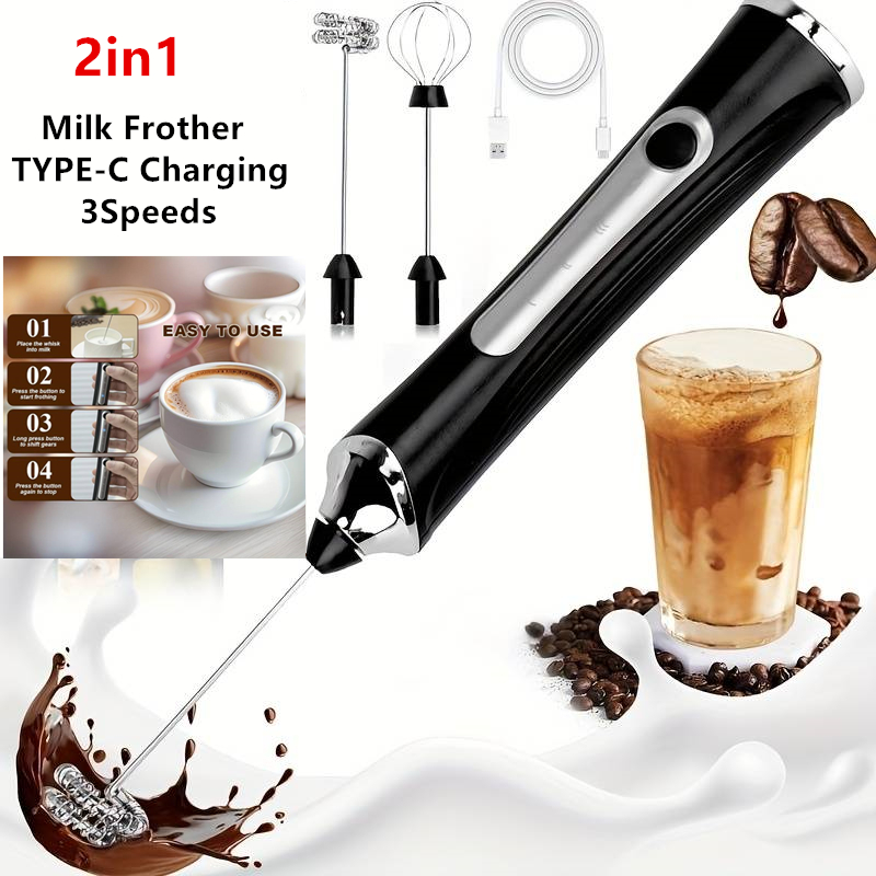 خفاقة حليب كهربائية لاسلكية وخ - مراجعة Electric Milk Frother Handheld وسعره