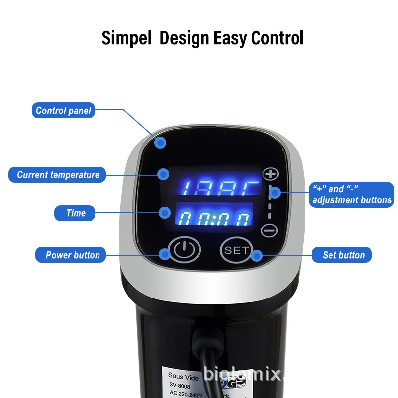 IPX7 مقاوم للماء Sous Vide طبا - مراجعة Digital Sous Vide Precision Cooker وسعره